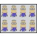 Minions em cartela c/ 8 pçs Ref: 2095