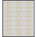 Chanel em cartela c/ 12 pçs - Ref: 2199